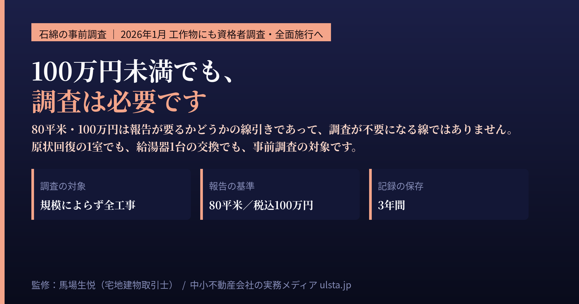 アスベスト事前調査｜賃貸管理の発注者実務2026