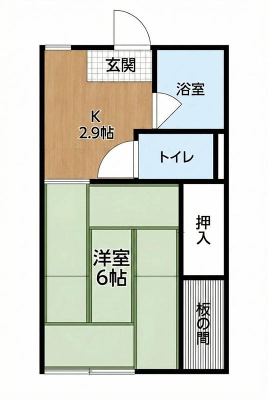 マミーハイツ 106号室 間取り図